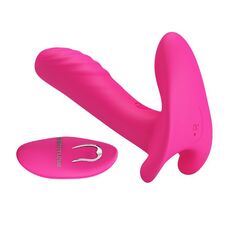 Розовый мультифункциональный вибратор Remote Control Massager - 