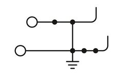 PTTBS 2,5/2P-PE-Двухъярусная заземляющая клемма