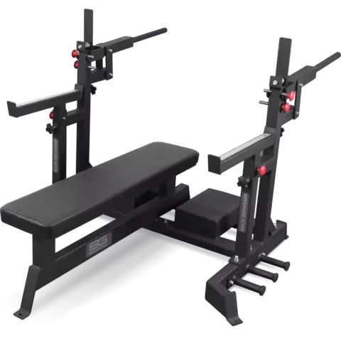 Скамья для жима пауэрлифтерская с механизмом подъёма штанги профессиональная BRONZE GYM AL-321
