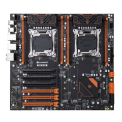 Материнская плата с процессором HUANANZHI X99-F8D PLUS, Socket2011-3(x2), Xeon E5-2680v4 (x2), EATX, Retail, Socket2011-3(x2), 8xDDR4, PCIe3.0, 3xM.2, 2.5GLAN, 8xUSB2, 6xUSB3 (HNZ-X99-F8D-PLUS-2680v4)