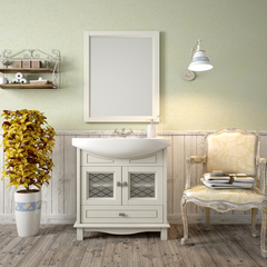 Зеркало ОМЕГА 75, слоновая кость