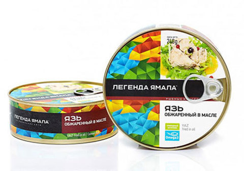 Язь копченый в масле, 240г