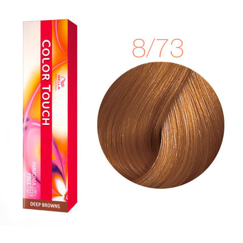 Wella Professional Color Touch Deep Browns 8/73 (Светлый блондин коричнево-золотистый) - Тонирующая краска для волос