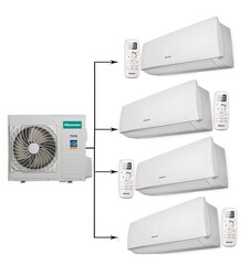 Мульти сплит система на 4 комнаты Hisense FREE MATCH DC Inverter
