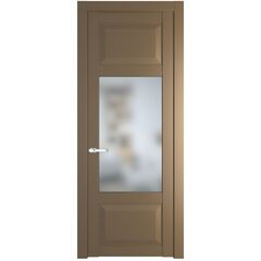 Межкомнатная дверь эмаль Profil Doors 1.3.3PD перламутр золото остеклённая