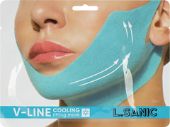 L.Sanic Маска-бандаж для коррекции овала лица - V-line cooling lifting face mask, 20г