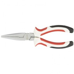 17188 Длинногубцы White Nickel, 160 мм, прямые, никелированн