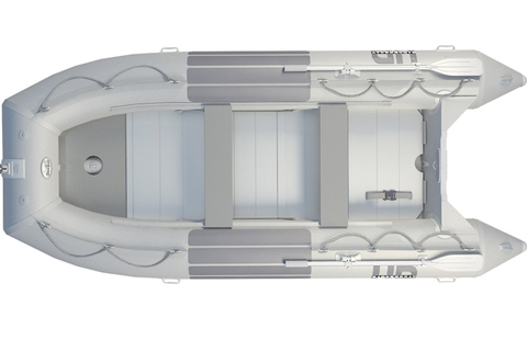 Надувная ПВХ-лодка BADGER Heavy Duty 470 AL, Серый