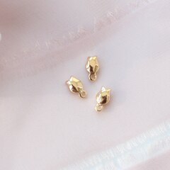 Подвеска цветок (тюльпан), 7*4 мм, позолота, 10 штук, Р027