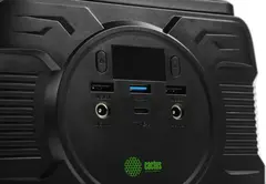 Электростанция портативная Cactus CS-PCS144-EC5 40000mAh 5A 2xUSB черный/зеленый