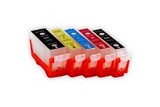 Картриджи заправляемые Canon Pixma TS6140, TS6240, TS9540, TS9541C, TR7540, TR8540 комплект 5 штук без чипов.