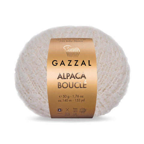 Пряжа Gazzal Alpaca Boucle 120