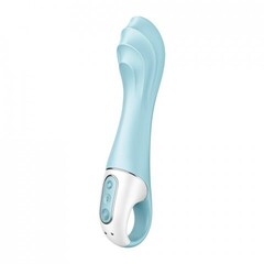 Надувной вибратор для точки-G Satisfyer Air Pump Vibrator 5+ голубой