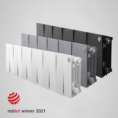 Радиатор биметаллический Royal Thermo PianoForte Silver Satin 200 (серый)  - 18 секций
