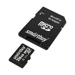 Карта памяти SmartBuy microSDXC 256Gb UHS-I Cl10 +ад, SB256GBSDCL10-01