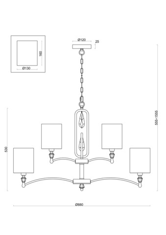 Подвесная люстра Freya Riverside FR1007PL-12BS