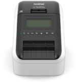 QL820NWBR1 - Принтер для печати наклеек Brother QL-820NW (ширина лент до 62мм, 110наклеек/мин, 300т/д, ленты DK, LAN, Bluetooth, WiFi, USB)