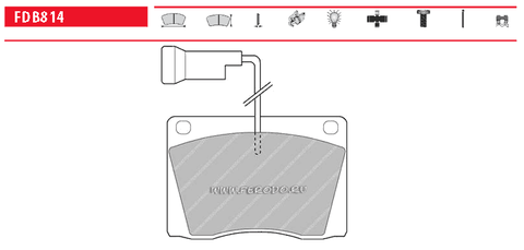 FDB814 Тормозные колодки дисковые OE 'PREMIER' ROVER 2000-3500