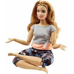 Барби в сером топе Шатенка. Безграничные движения