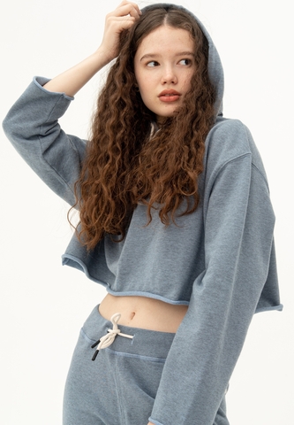 Худи Bowery NYC укороченное оверсайз Dusk