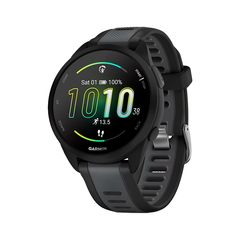 Умные часы Garmin Forerunner 165 Music, 43mm, Black/Slate Gray (010-02863-30)