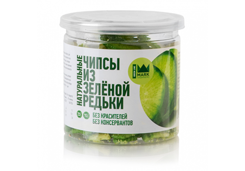 Чипсы из зеленой редьки, 65г