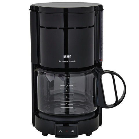 Кофеварка капельная BRAUN KF47/1, 1000 Вт, объем 1,3 л, автоотключение, черная