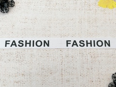 Лента репсовая принт, ш. 2 см, белый