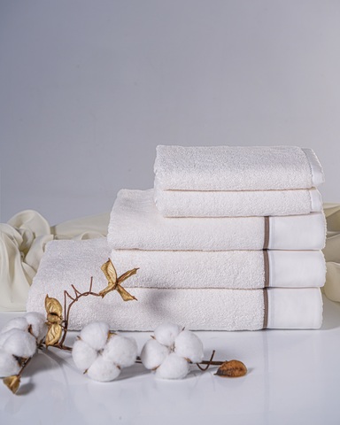 Набор полотенец 5шт Claire Batiste Atelier Brise слоновая кость