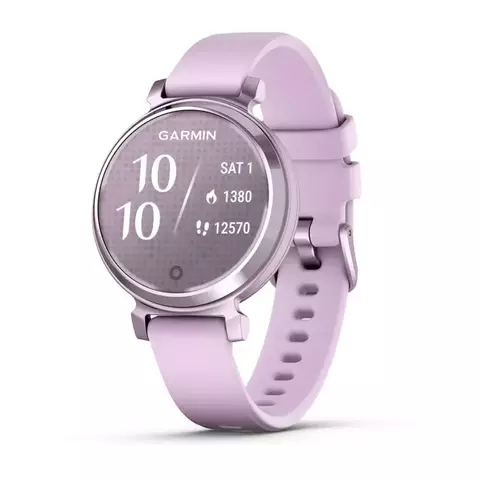 Garmin Lily 2 — Metallic Lilac with Lilac Silicone Band