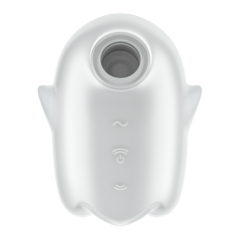 Мини-вибратор с воздушной стимуляцией Satisfyer Glowing Ghost серый (светится в темноте)