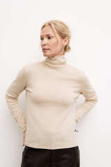 Turtleneck beige color