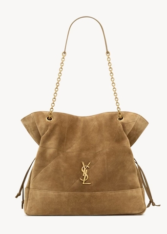 Замшевая сумка через плечо Saint Laurent Jamie, украшенная стежкой CARRÉ RIVE GAUCHE.