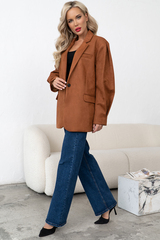 Пиджак из эко-замши (корица) П11-21 Nikol