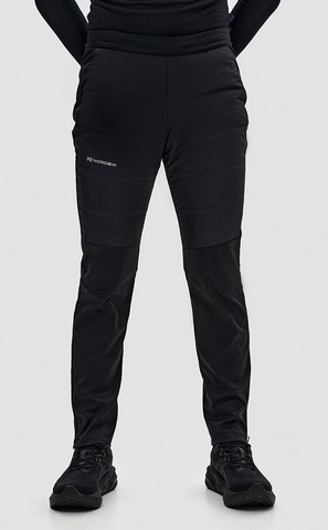 Премиальные брюки для лыж и зимнего бега Nordski Hybrid Pro 2.0 Black