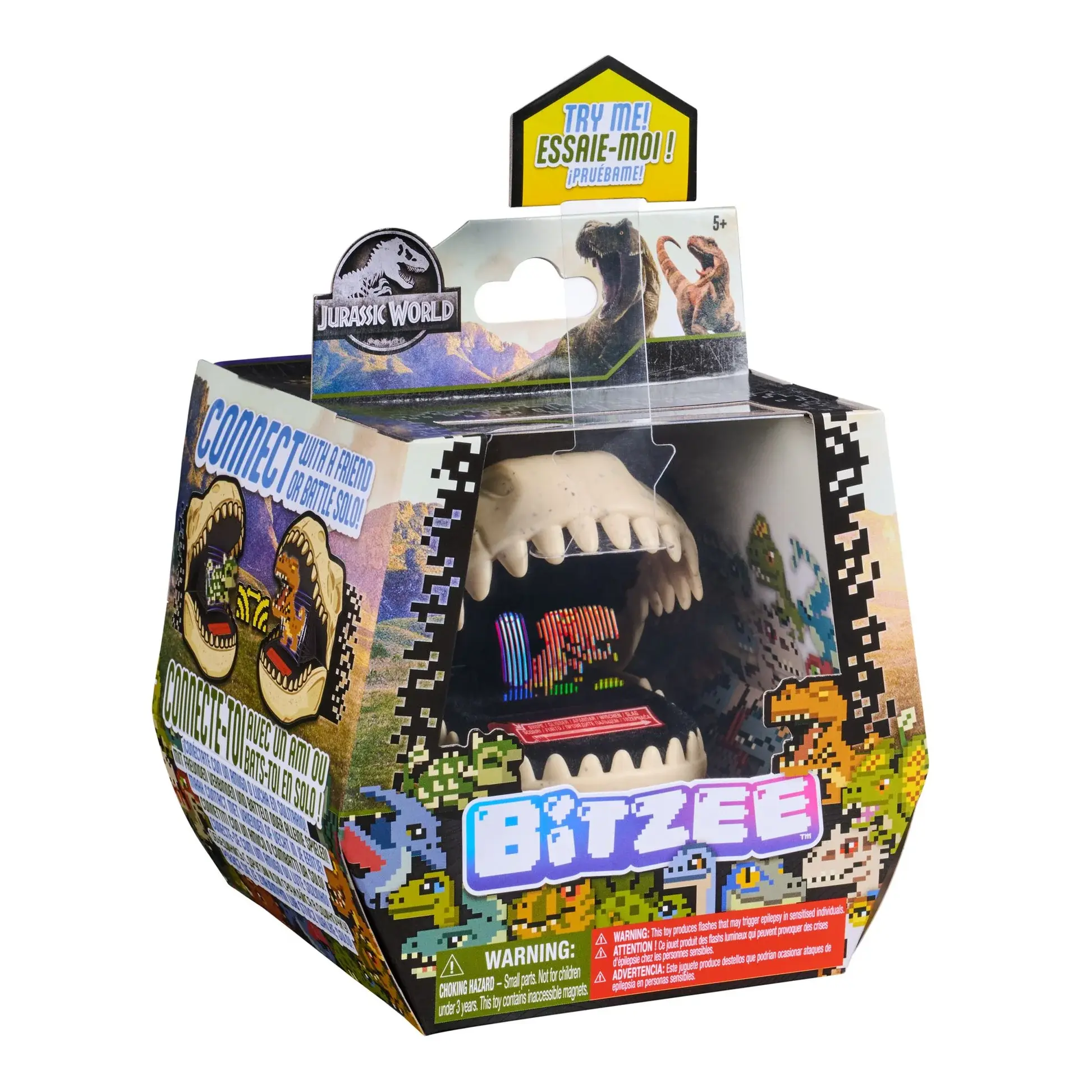 Интерактивная игрушка Тамагочи цифровой питомец Битзи Bitzee Jurassic World