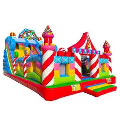 Коммерческий надувной батут «Парк развлечений 4» 12*6*7 м