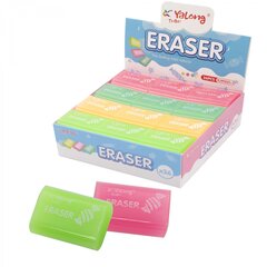 
          Ластик Yalong, синтетический каучук, прямоугольный, цвет ассорти, 40*25*12 мм, "Леденцы"