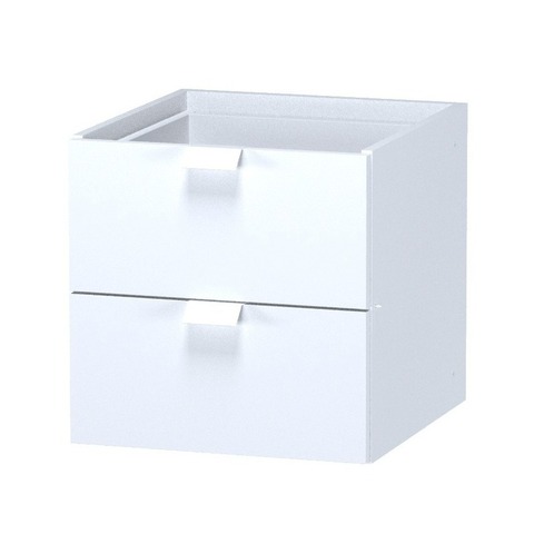 Фора модуль с двумя ящиками, ручка металл, 33*37*33 см, белый