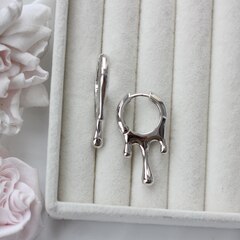 Швензы 36*20 мм с французским замком, родий, Ш139