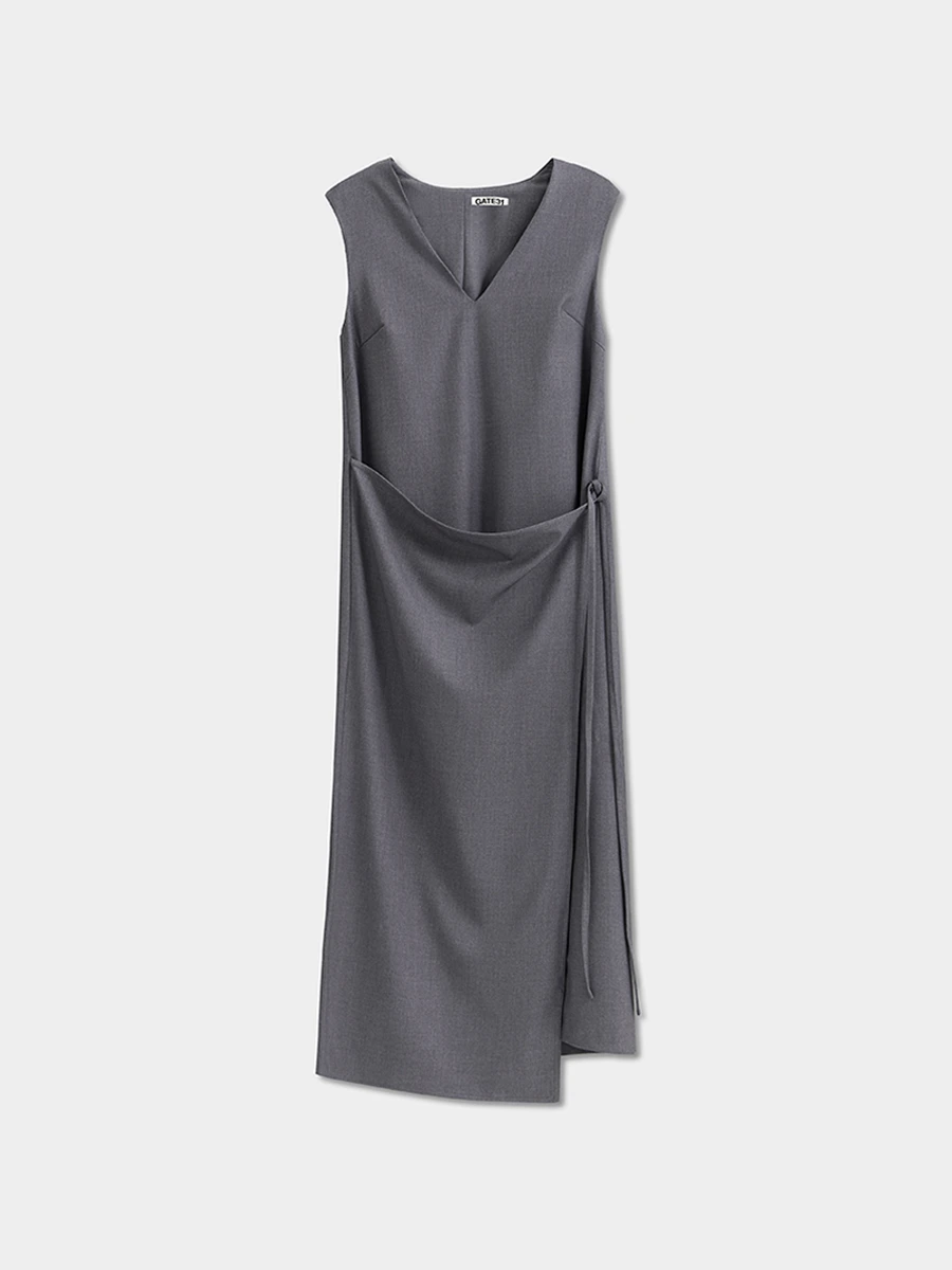 

Сарафан Сэм с отлетной деталью, Серый