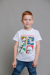 046_БК24 Футболка кор.рукав д/м, белый