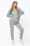 Утепленный спортивный костюм для беременных и кормящих 16025 голубой туман