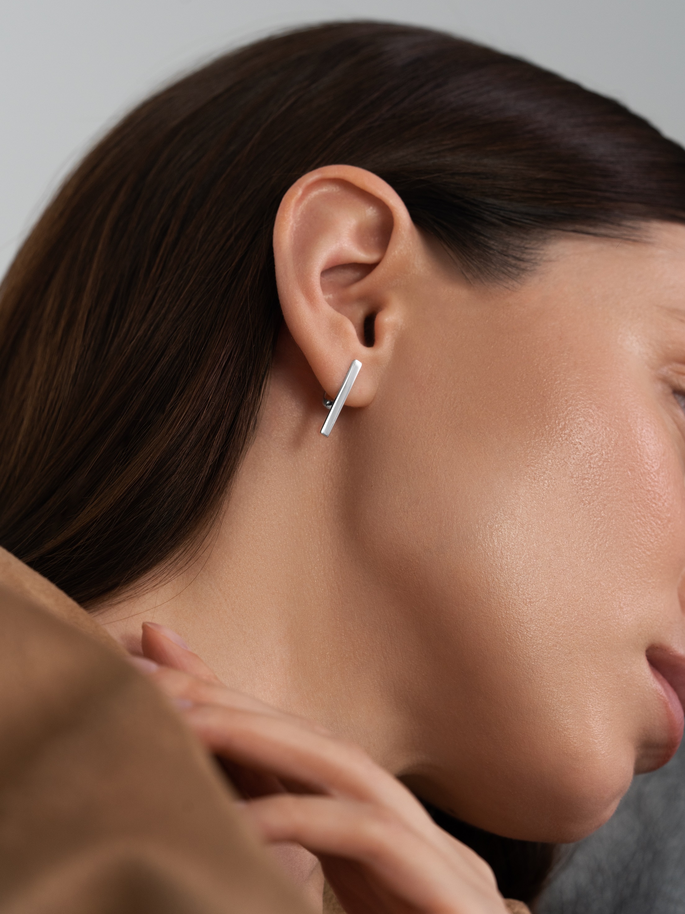 Серьги 2-в-1 Геометрия