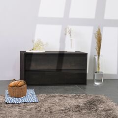 Комод, 70х28х35, Эдгар, с ящиками, для одежды, натуральный дуб, в прихожую, детскую, ванную комнату, черный, Dipriz