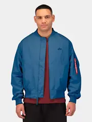 Бомбер Alpha Industries Logo L-2B Hunter Relaxed Denim Blue (Синий)