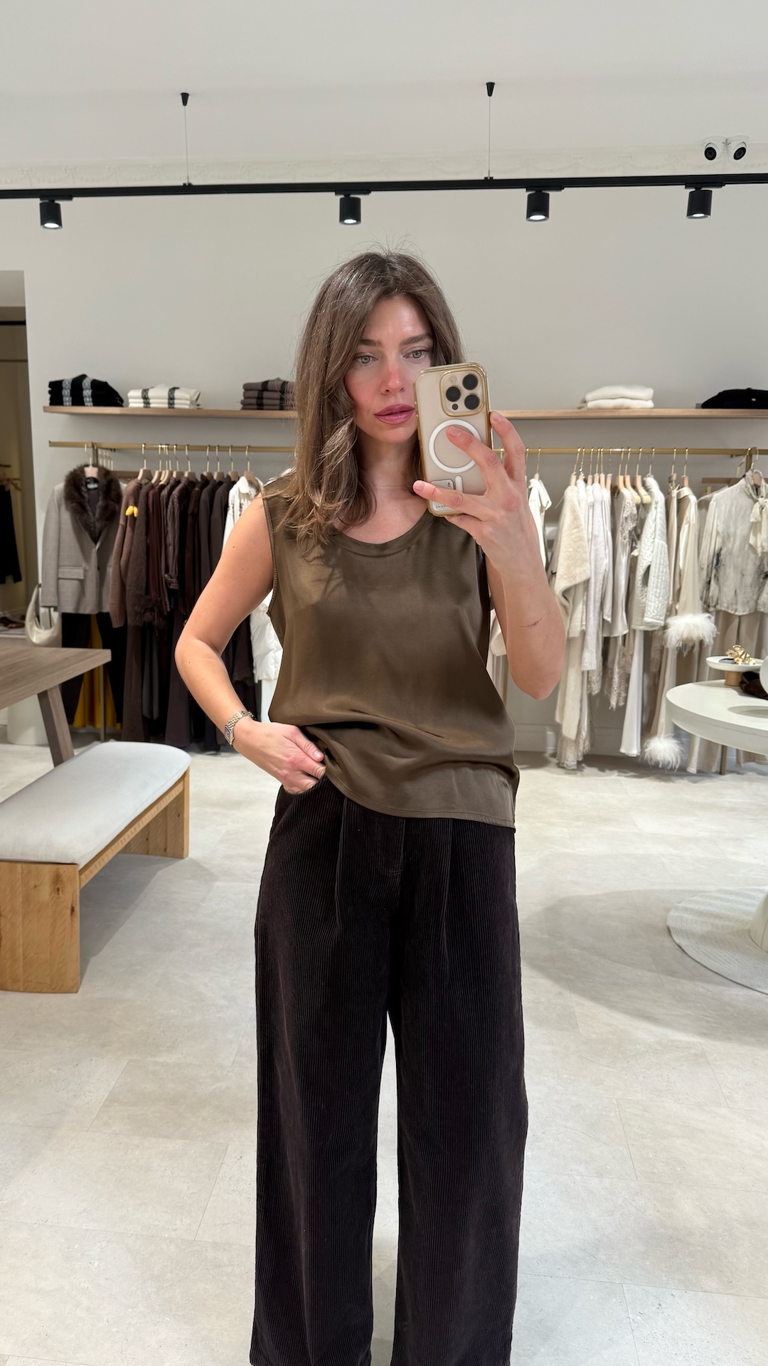 Брюки из фактурного вельвета