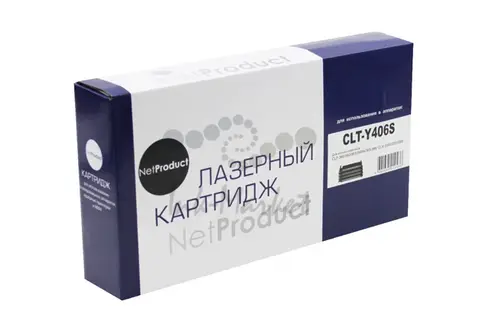 Тонер-картридж NetProduct (N-CLT-Y406S) для Samsung CLP-360/365/368/CLX-3300/3305, Y, 1K