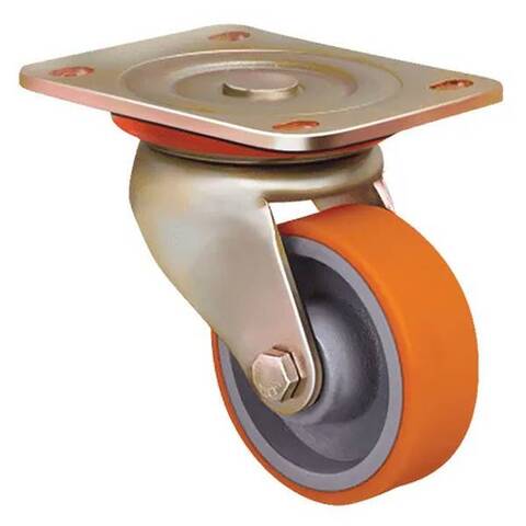 Большегрузная поворотная колесная опора ED01 VBP 100 (полиуретан)