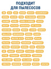 Мешки ПРАКТИКА для пылесосов DeWALT, MAKITA, KARCHER и др., до 36л, синтетика, 2шт. (792-292)